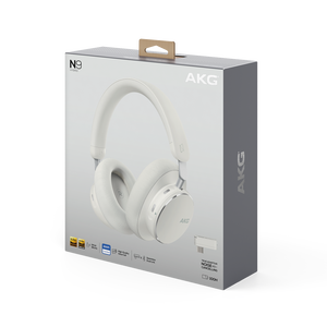 AKG N9 Hybrid - White - Wireless over-ear noise cancelling headphones - Detailshot 15